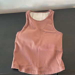Vuori Ribbed Tank Top - Dusty Rose